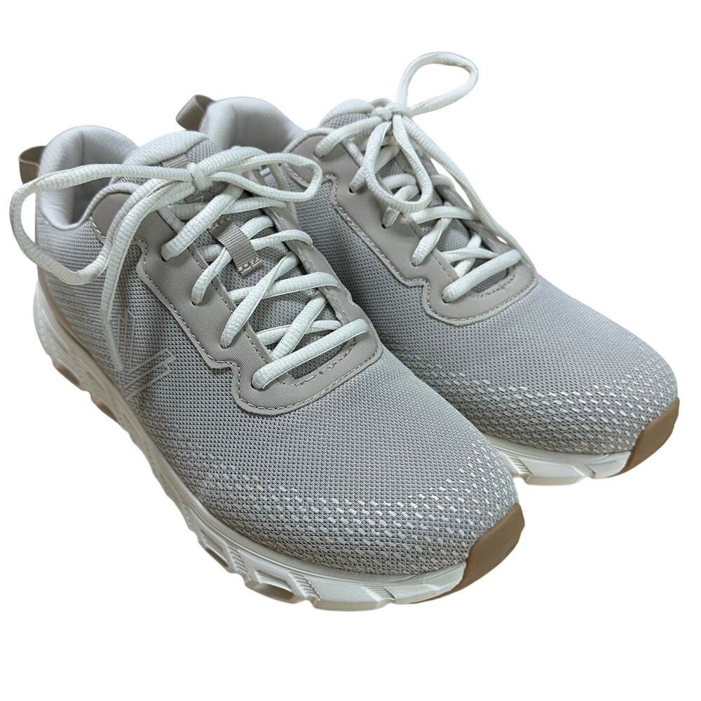 Vionic Mesh Lace Up Walking Sneaker Priscilla Cobblestone Women's Size 8.5M EUC